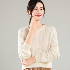 35%羊绒衫秋冬季新款舒适时尚百搭女式宽松长袖打底毛衣，女装羊绒衫，琳尚羊绒