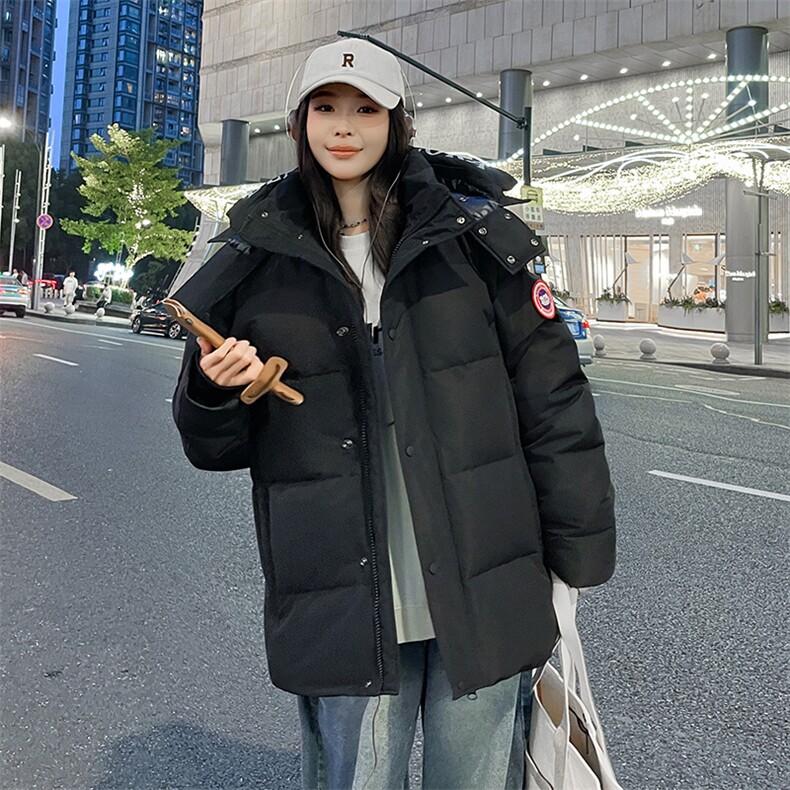 跑量大货中连帽鹅绒宽松情侣羽绒服保暖纯色加厚上衣802p280,男装羽绒服,星座1602B（原101B-1）