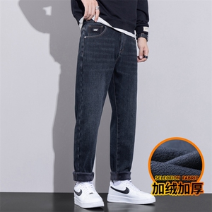 A178  729JR  特P60  秋冬季加绒加厚美式休闲牛仔裤图片