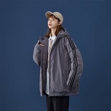 特批50冬季新款加厚保暖条纹休闲棉衣男女情侣款潮流中性风M8912，男装棉衣，电商A128