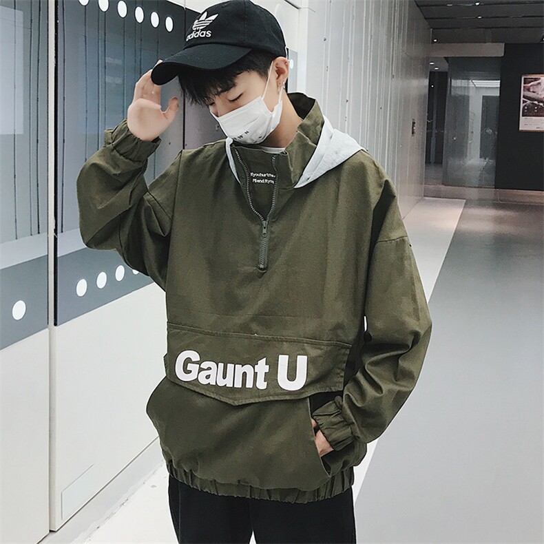 D06港风卫衣男连帽套头韩版潮流学生情侣衣服潮牌外套ins夹克V129,男装夹克,星座115A(原星座507）