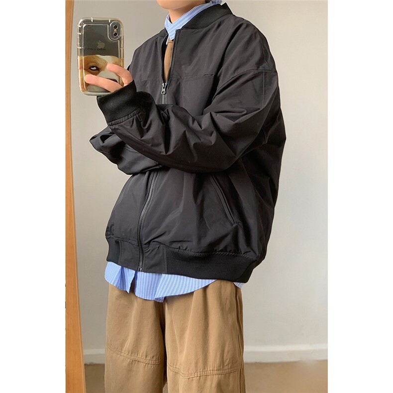 棒球领飞行夹克男女春秋新款宽松户外机能短款工装外套JK6807,男装夹克,星座516A