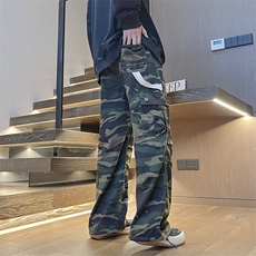 秋冬抖音迷彩工装裤潮牌美式高街大口袋休闲裤kk364P60，男装休闲裤，星座712