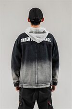 703-J秋季日系男士牛仔渐变印花夹克外套无影墙，男装夹克，星座703