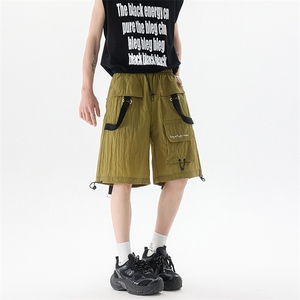 8XL-M特大码肌理感五分裤户外登山裤冲锋裤短裤男DK1502P49控68图片