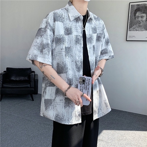 现货在仓！夏季休闲百搭翻领衬衫男抖音得物可送样-EX50556-特P30图片