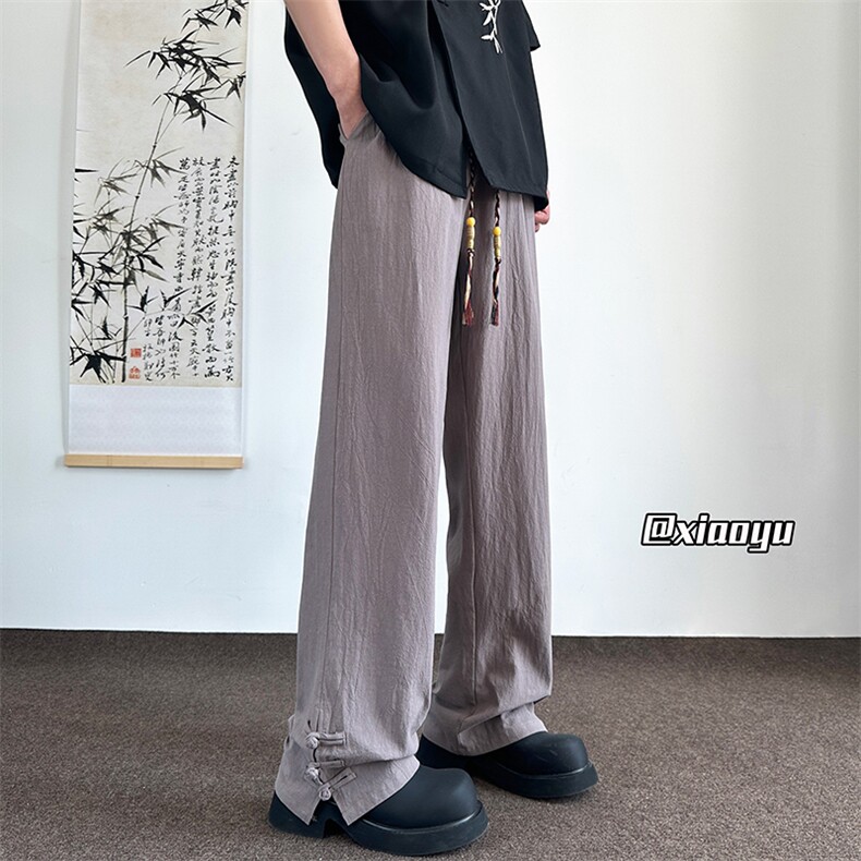 XZ616春夏季新款新中式盘扣设计款休闲裤TY2445特P30控58,男装休闲裤,星座512A（原616）