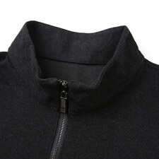 2023新款立领t恤男长袖秋衣春秋季半拉链卫衣中年秋装上衣polo衫，男装卫衣，电商B212（原钱塘6029）