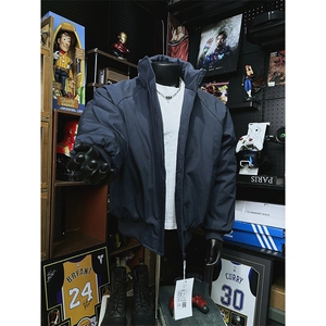 现货美式高街休闲棉衣夹克三防立领纯色户外工装加厚棉服外套图片