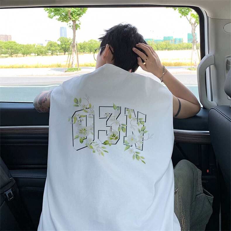 可48小时发货支持抖音得物来样二开240克重磅美式纯棉背心无袖t恤图片