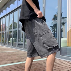 新款短裤男夏潮流破洞宽松百搭学生潮牌休闲牛仔五分裤DK153-p40，男装牛仔裤，星座1008-2