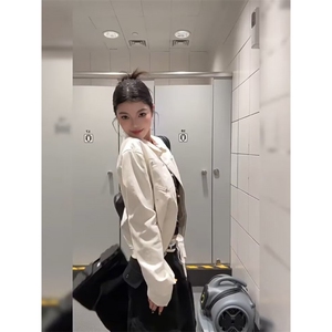 美式飞行员夹克男款春秋季高级感立领廓形工装外套短款教练棒球服图片