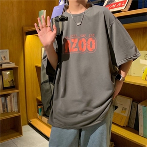 短袖印花夏季潮t恤潮牌男装休闲薄款体恤百搭半袖上衣 T667-P28图片