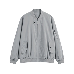 光板夹克二开 秋装山系户外防水棒球服INS外套F360 P55图片