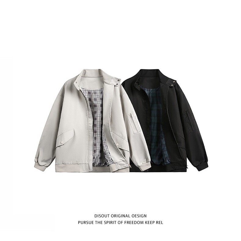 特P85无差价春季新款时尚百搭潮流夹克外套-HJ5775日系白底，男装夹克，电商A003