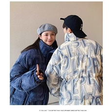 灯芯绒棉服男冬季棉袄加厚棉衣宽松潮牌休闲面包服，男装棉衣，星座506A