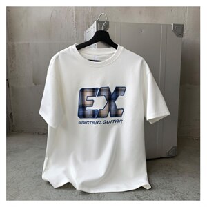 四季星座212A-T2588 特30控58 新款炫彩重工刺圆领中性T恤图片
