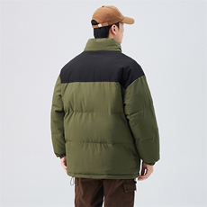 现货抖音得物品质拼接撞色三防加厚棉衣外套冬季立领棉服MY88888，男装棉衣，电商A486