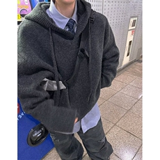 连帽学院风毛衣男款套装秋冬季高级感男士针织衫男装M241，男装针织衫/毛衣，星座1116A（原606A-3）