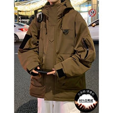 新标80重磅工装羽绒服保暖潮外套冲锋衣A436-973-P225298，男装羽绒服，电商A436