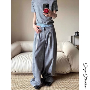网图+秋款现货+天丝棉boyx直筒休闲长裤 CK639/特P55图片