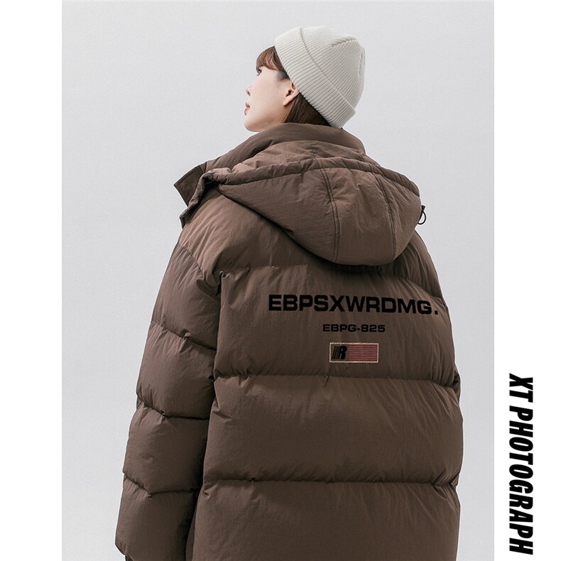 中性风新款冬季时尚百搭连帽加厚羽绒服外套YR63606P225控298图片