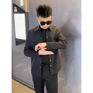(网络图慎用有大货)轻奢休闲男士潮人韩版外套衬衣313B-CS153-P65图片