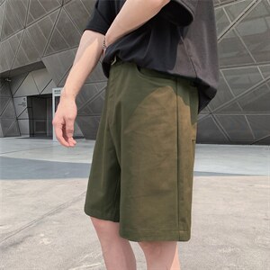 K939/P25新夏季港风潮男士宽松五分裤子韩版沙滩纯色休闲大码短裤，男装休闲裤，电商A141