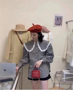 格子衬衣图片