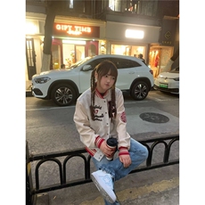 街头ins个性街舞时尚hiphop嘻哈潮滑板高街潮流外套W6883-P70，女装短外套，星座412-3