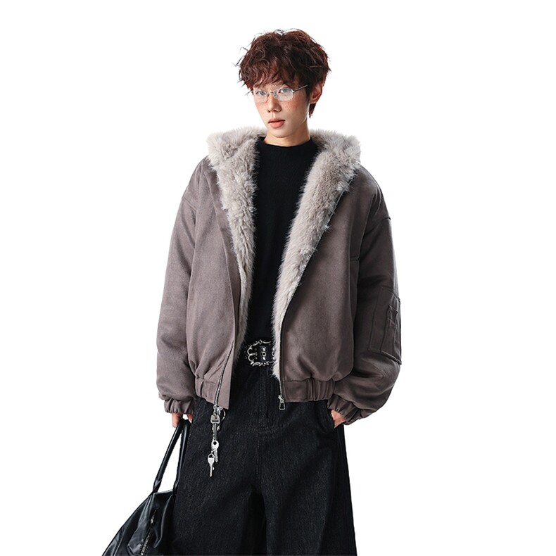 主推冬季连帽新款宽松/座山雕外套潮加厚棉衣XZ102B-1M817-P115,男装棉衣,星座102B-1
