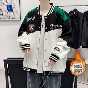 2023秋装新品青少年夹克运动棒球服加绒加厚百搭外套男 2112-P65图片