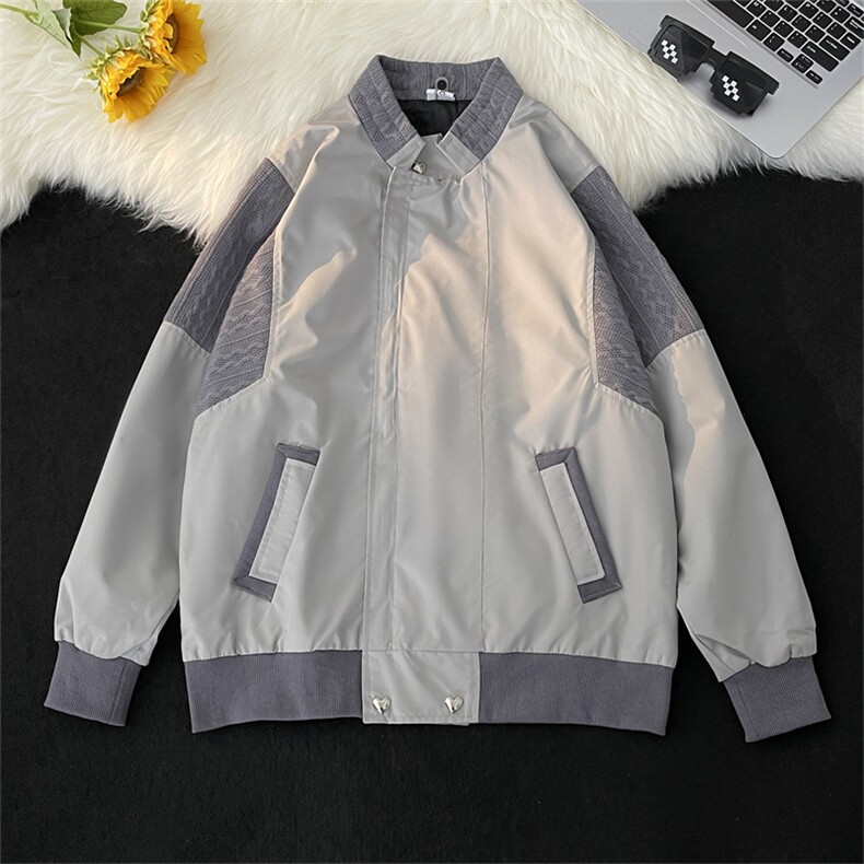 棒球服潮美式复古高街外套男春秋设计感飞行员夹克JK09232-P65,男装夹克,星座308B-2