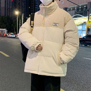 冬季青少年灯芯绒立领拼接外套休闲百搭面包服棉服5302-P78图片