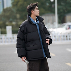 现货一万件抖音直播牛仔假两件大码棉衣情侣棉服8218P118，男装棉衣，电商A030