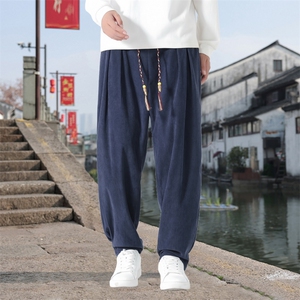 男士休闲裤灯芯绒长裤宽松灯笼裤哈伦裤裤   XZ1512-2520-P50图片