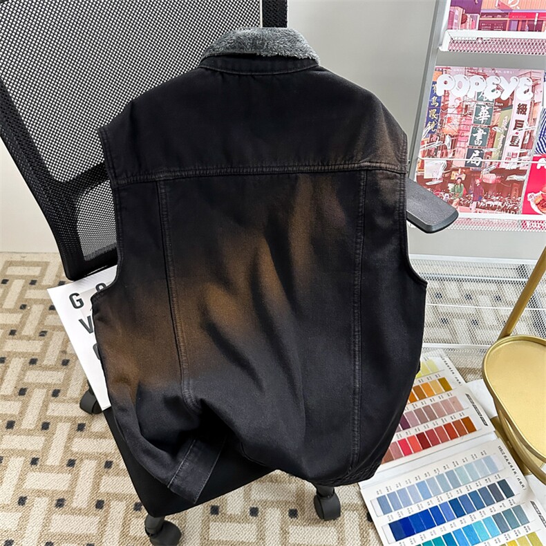 MJ2181J-p68-限价98M-5XL加绒羊羔绒宽松大码牛仔马甲工装,男装背心/马甲,星座116