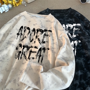260克重磅扎染德绒圆领打底衫【有货】C403A-DR25144RL-P25图片