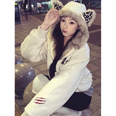 计划小恶魔豹纹仿麂皮毛领加厚座山雕棉服外套男女M803，男装棉衣，星座1116A（原606A-3）