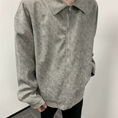 日系复古翻领外套男春秋高级感痞帅潮牌青少年夹克文艺lf1027p55，男装夹克，电商D256-2(原A064-2)