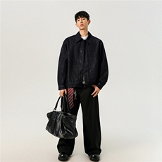 不褪色2025新高品质牛仔夹克宽松韩版工装潮流水洗外套N107/P98，男装工装外套，星座202