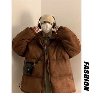 电商DSA028-KBMYC 冬季新款麂皮绒立领棉衣男图片