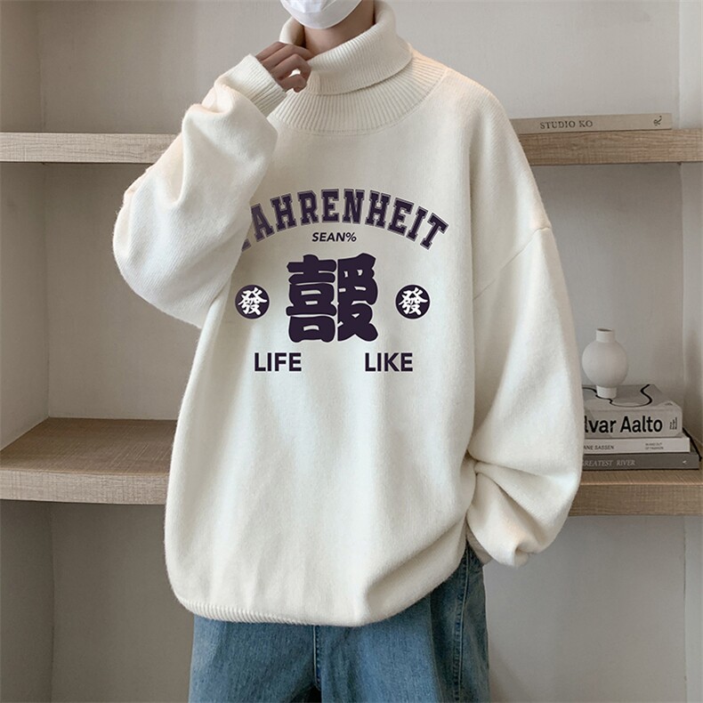 控68高领毛衣男士大码内搭毛线衣男 GM45256-P45加绒款-P65图片
