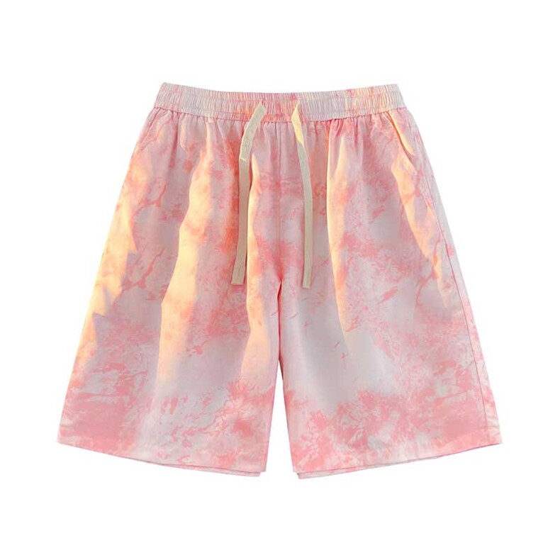渐变抽绳短裤男夏季新款宽松休闲潮流百搭短裤DK004P-25,男装牛仔裤,电商A128
