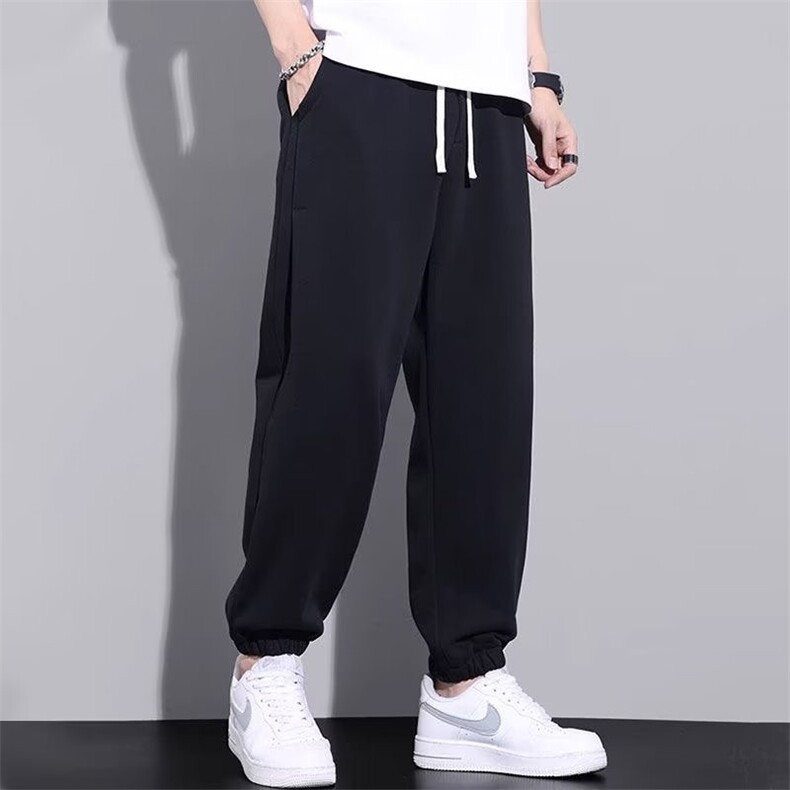 wassuphappy休闲卫裤男士春秋季2025新款潮牌宽松束脚运动长裤子,男装休闲裤,星座218-1（原230）