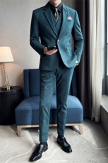 2026秋季新西装套装修身休闲商务三件套西服男士礼服KTZ1852-P335，男装西服套装，星座1105-3