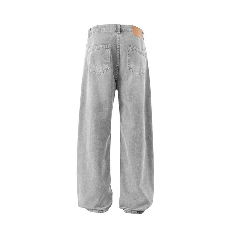 冬季新款美式弯刀水洗牛仔裤宽松复古潮牌XZ201-K2597P55,男装牛仔裤,星座201
