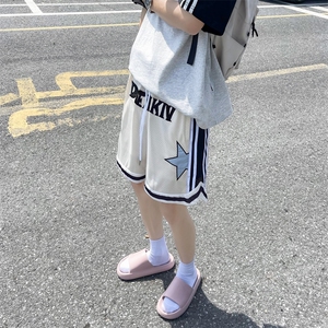 高街帅气休闲短裤男士韩版刺绣痞子宽松2024新款五分裤K5580-P30图片
