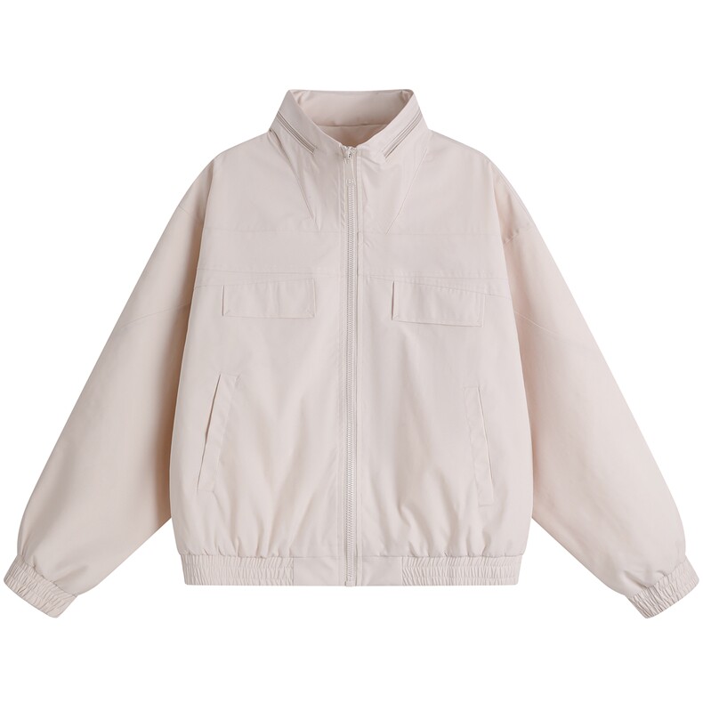 JK009平铺白底春季工装美式游骑兵夹克聚酯纤维(M-5XL)TP55，男装夹克，电商A088