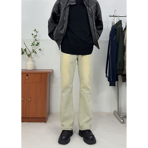 美式ins高街vibe水洗加绒牛仔裤货号加绒K2316P70常规P55图片